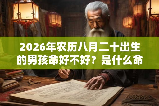 2026年农历八月二十出生的男孩命好不好？是什么命？