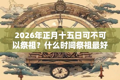 2026年正月十五日可不可以祭祖？什么时间祭祖最好？