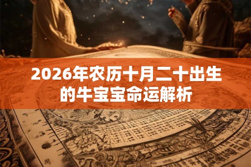 2026年农历十月二十出生的牛宝宝命运解析