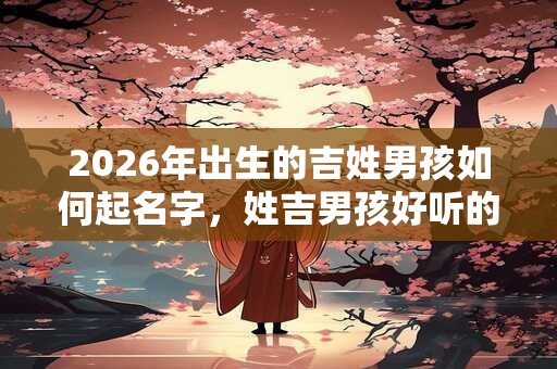 2026年出生的吉姓男孩如何起名字，姓吉男孩好听的名字