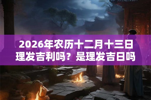 2026年农历十二月十三日理发吉利吗?是理发吉日吗? 2026年农历十二月十三日理发吉利吗?是理发吉日吗?