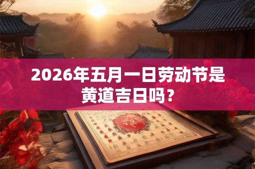 2026年五月一日劳动节是黄道吉日吗？