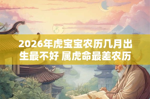 2026年虎宝宝农历几月出生最不好 属虎命最差农历月份