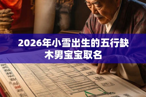 2026年小雪出生的五行缺木男宝宝取名 2026年小雪出生的五行缺木男宝宝取名