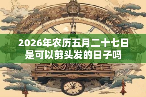 2026年农历五月二十七日是可以剪头发的日子吗