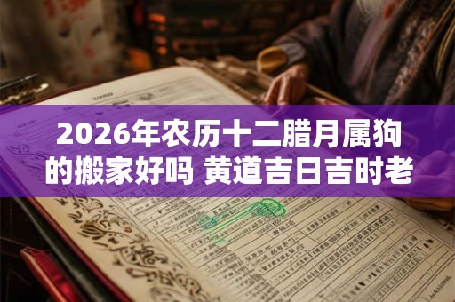 2026年农历十二腊月属狗的搬家好吗 黄道吉日吉时老黄历查询