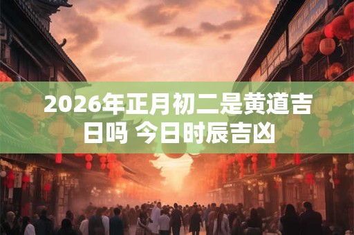 2026年正月初二是黄道吉日吗 今日时辰吉凶 2026年正月初二是黄道吉日吗 今日时辰吉凶