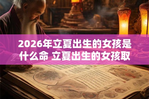 2026年立夏出生的女孩是什么命 立夏出生的女孩取名字