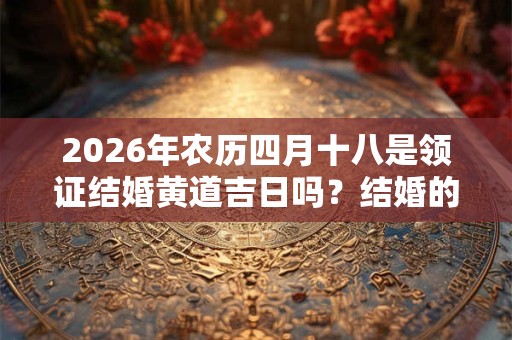 2026年农历四月十八是领证结婚黄道吉日吗？结婚的吉日怎么选？
