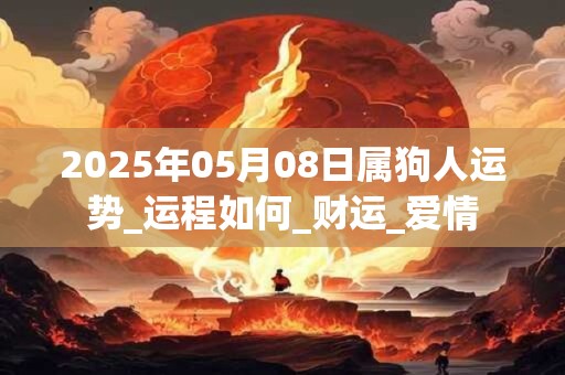 2025年05月08日属狗人运势_运程如何_财运_爱情