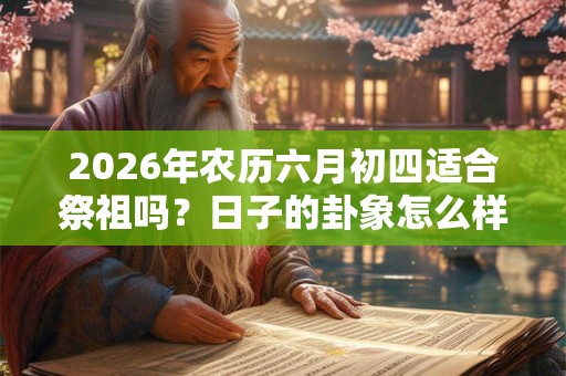 2026年农历六月初四适合祭祖吗？日子的卦象怎么样？