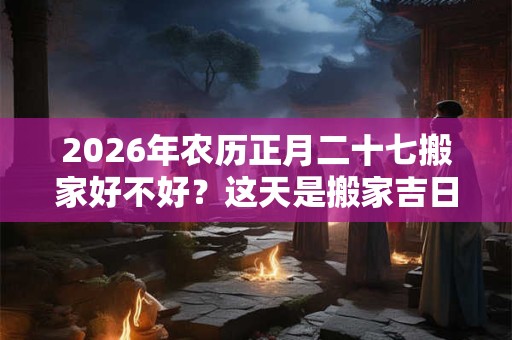 2026年农历正月二十七搬家好不好？这天是搬家吉日吗？