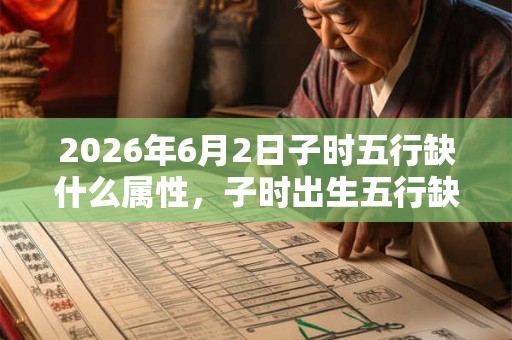 2026年6月2日子时五行缺什么属性，子时出生五行缺什么