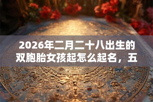 2026年二月二十八出生的双胞胎女孩起怎么起名,五行属什么 2026年二月二十八出生的双胞胎女孩起怎么起名,五行属什么