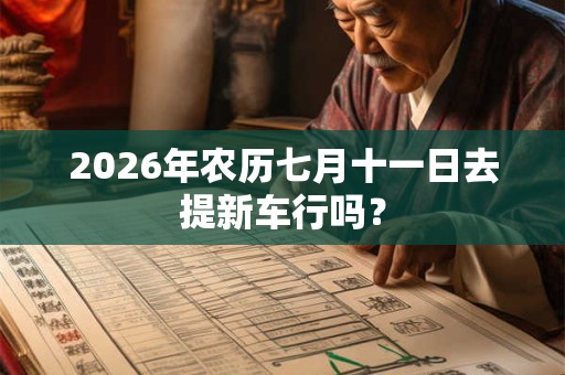 2026年农历七月十一日去提新车行吗? 2026年农历七月十一日去提新车行吗?