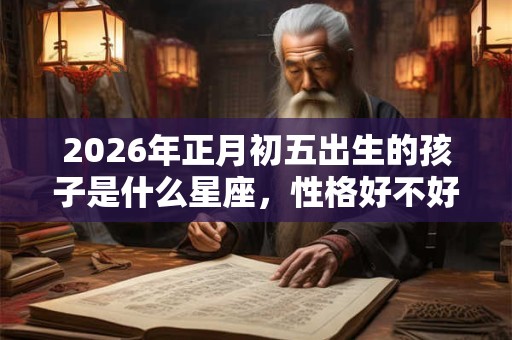 2026年正月初五出生的孩子是什么星座，性格好不好？