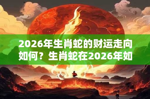 2026年生肖蛇的财运走向如何？生肖蛇在2026年如何开运？