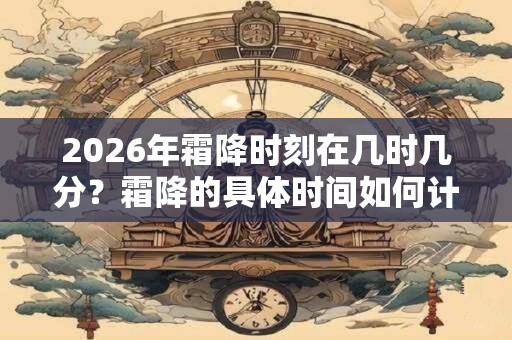 2026年霜降时刻在几时几分？霜降的具体时间如何计算？