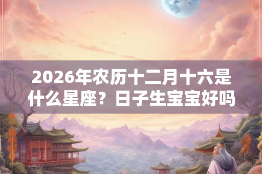 2026年农历十二月十六是什么星座?日子生宝宝好吗? 2026年农历十二月十六是什么星座?日子生宝宝好吗?