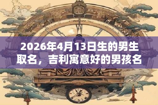 2026年4月13日生的男生取名，吉利寓意好的男孩名字锦集