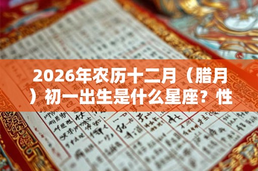2026年农历十二月（腊月）初一出生是什么星座？性格如何？