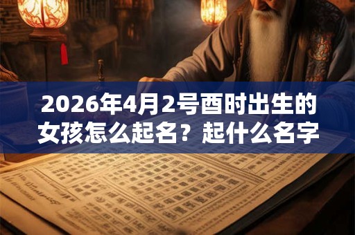 2026年4月2号酉时出生的女孩怎么起名？起什么名字合适？