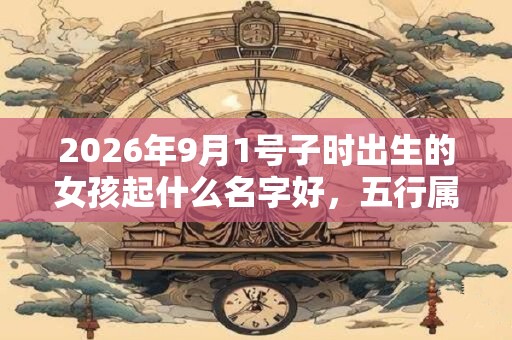 2026年9月1号子时出生的女孩起什么名字好，五行属什么