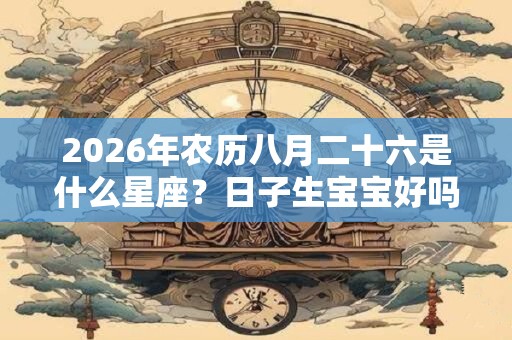 2026年农历八月二十六是什么星座？日子生宝宝好吗？