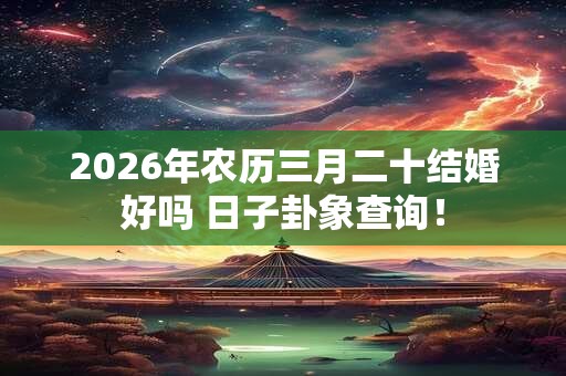2026年农历三月二十结婚好吗 日子卦象查询！