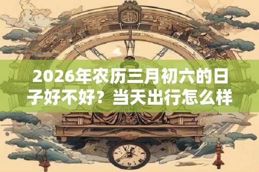 2026年农历三月初六的日子好不好？当天出行怎么样？