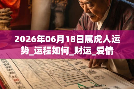2026年06月18日属虎人运势_运程如何_财运_爱情