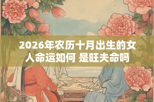 2026年农历十月出生的女人命运如何 是旺夫命吗