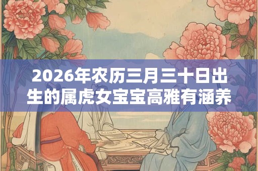 2026年农历三月三十日出生的属虎女宝宝高雅有涵养的名字大全