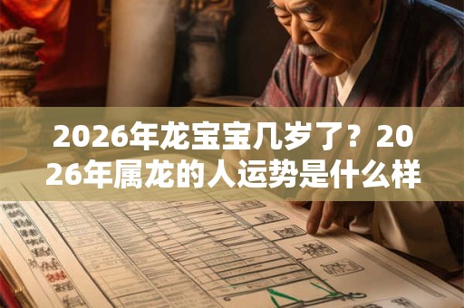 2026年龙宝宝几岁了？2026年属龙的人运势是什么样？