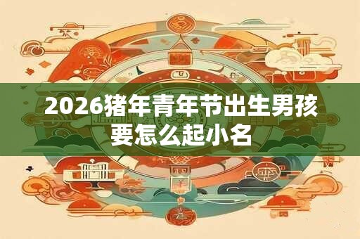 2026猪年青年节出生男孩要怎么起小名