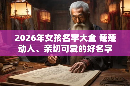2026年女孩名字大全 楚楚动人、亲切可爱的好名字