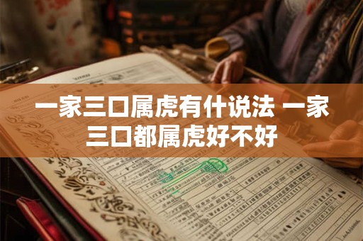 一家三口属虎有什说法 一家三口都属虎好不好