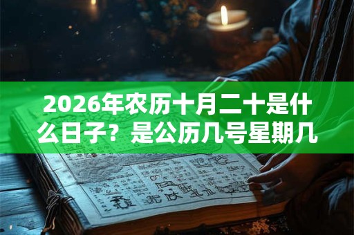 2026年农历十月二十是什么日子？是公历几号星期几？