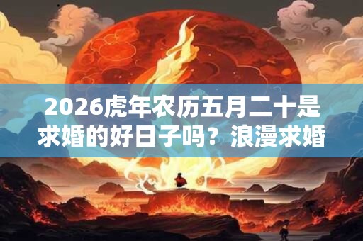 2026虎年农历五月二十是求婚的好日子吗？浪漫求婚创意点子