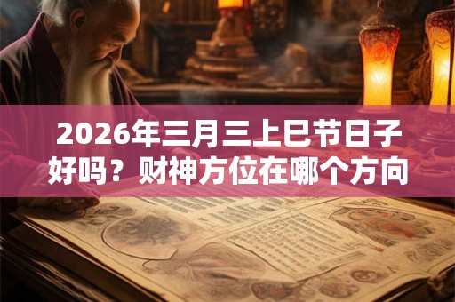 2026年三月三上巳节日子好吗？财神方位在哪个方向？
