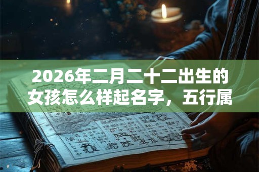 2026年二月二十二出生的女孩怎么样起名字，五行属什么