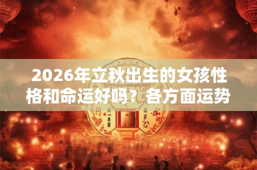 2026年立秋出生的女孩性格和命运好吗？各方面运势如何？