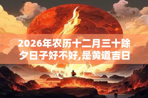 2026年农历十二月三十除夕日子好不好,是黄道吉日吗？