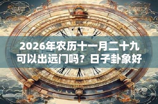 2026年农历十一月二十九可以出远门吗？日子卦象好不好？