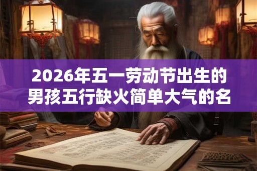 2026年五一劳动节出生的男孩五行缺火简单大气的名字