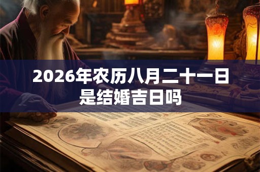2026年农历八月二十一日是结婚吉日吗