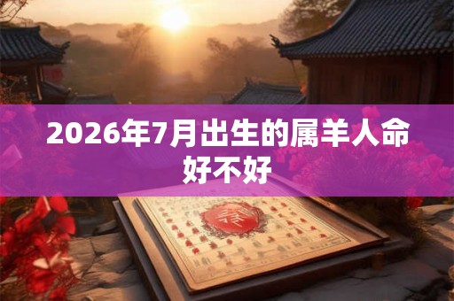 2026年7月出生的属羊人命好不好