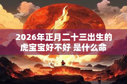 2026年正月二十三出生的虎宝宝好不好 是什么命