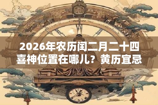 2026年农历闰二月二十四喜神位置在哪儿？黄历宜忌查询