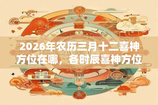 2026年农历三月十二喜神方位在哪，各时辰喜神方位